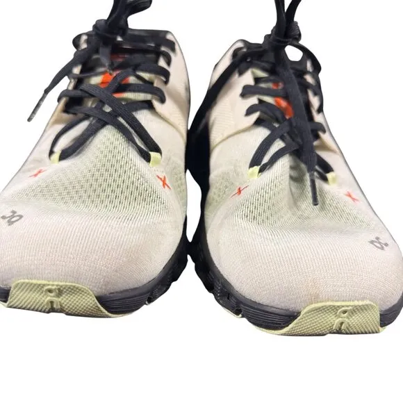 On Cloud X Shoes Men’s On Running Gym Trainers White / Orange Mesh Size 9