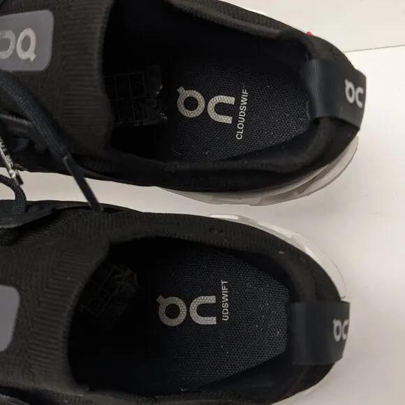 On Cloudswift 3 Running Shoes, Black, Women's 10.5