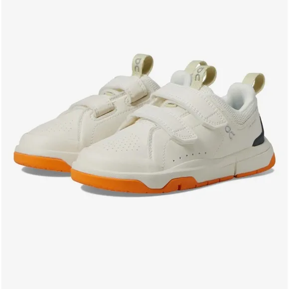 On® Kids The Roger Sneaker Ivory &amp; Orange Size 11 K