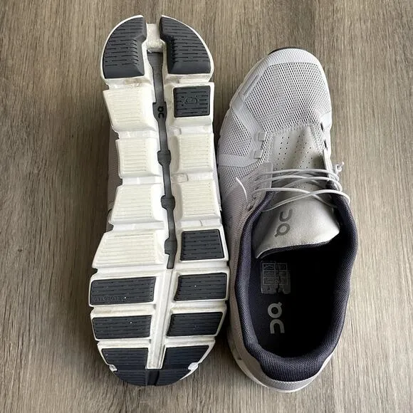 OnCloud Glacier 5 White Grey Men's 12.5