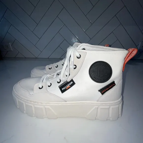 Palladium White Boots