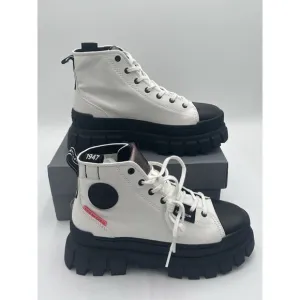 Palladium Women's Revolt Hi TX Platform Boot, Star White, Style: 97242-116-M 7.5