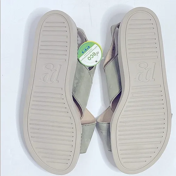 Paul Green Heaven Slingback Sandals Olive Green Women's Size