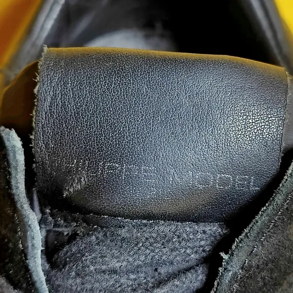 Philippe Model Women's Trpx Sneakers Noir Lace Black Leather Suede Shoes Sz 7.5B