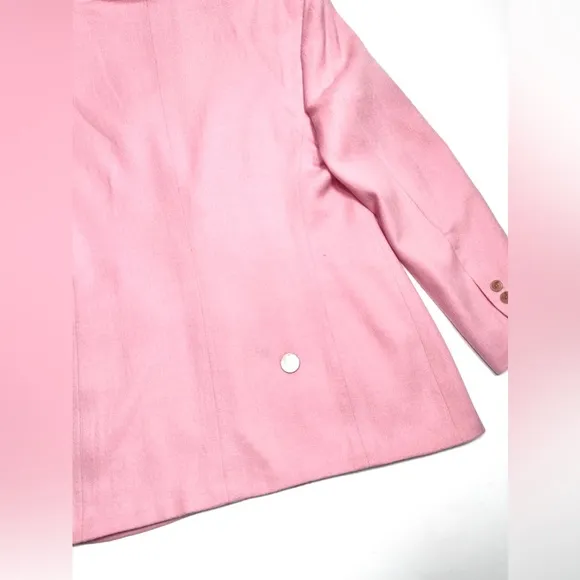 Pietrafesa Blazer Womens Pink Loro Piana 100% Worsted Camelhair Jacket