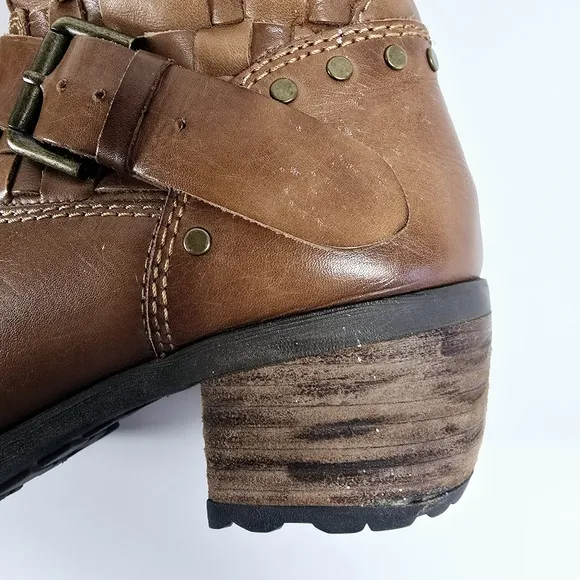Pikolinos Le Mans 7020 Woven Leather Boots Size 38