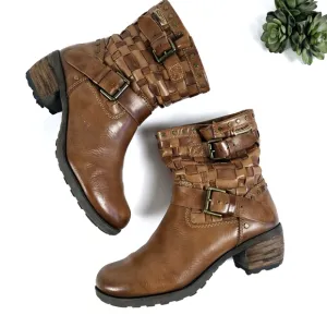 Pikolinos Le Mans 7020 Woven Leather Boots Size 38