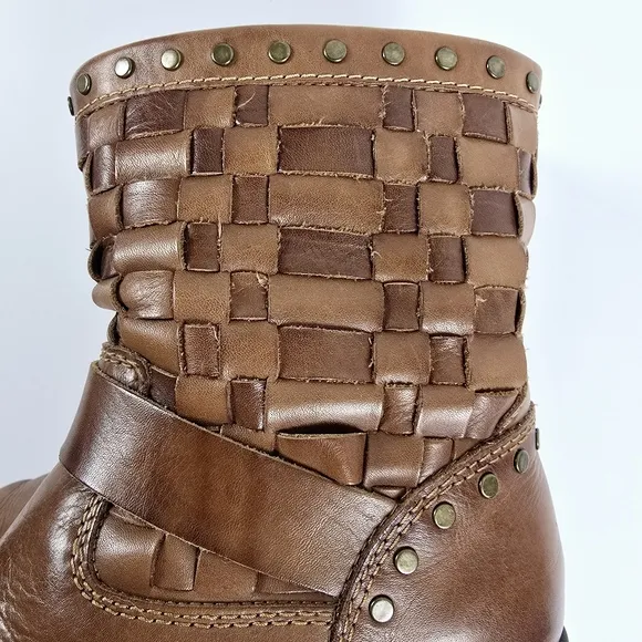 Pikolinos Le Mans 7020 Woven Leather Boots Size 38