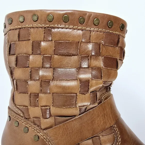 Pikolinos Le Mans 7020 Woven Leather Boots Size 38