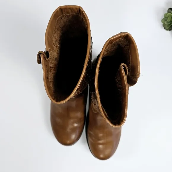 Pikolinos Le Mans 7020 Woven Leather Boots Size 38