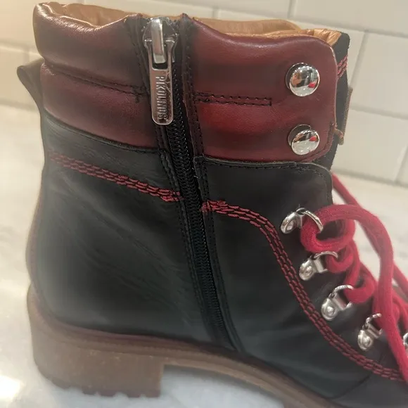 Pikolinos Women's Aspe Lace-Up Leather Boots Size 40 (us10)