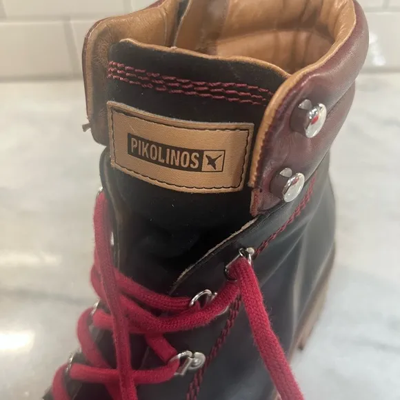 Pikolinos Women's Aspe Lace-Up Leather Boots Size 40 (us10)