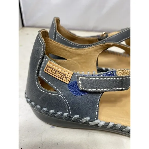 Pikolinos Womens Sandals P. Vallarta 655-0843 Casual Hook and Loop Leather 36