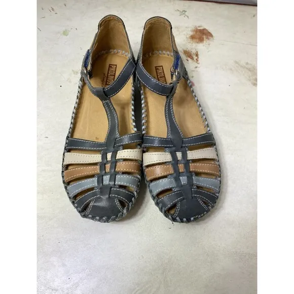 Pikolinos Womens Sandals P. Vallarta 655-0843 Casual Hook and Loop Leather 36