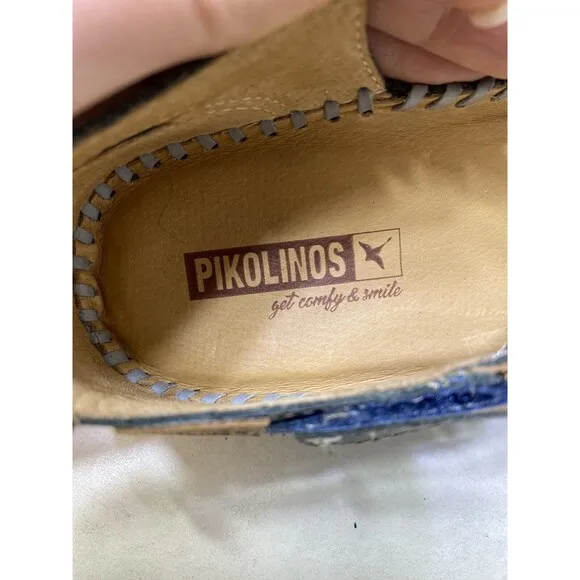 Pikolinos Womens Sandals P. Vallarta 655-0843 Casual Hook and Loop Leather 36
