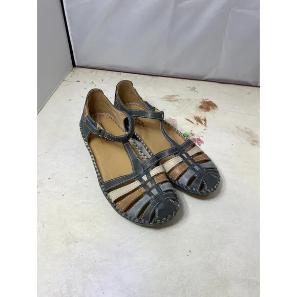 Pikolinos Womens Sandals P. Vallarta 655-0843 Casual Hook and Loop Leather 36