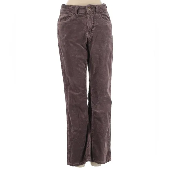 Pilcro Anthropologie Yaya Mid-Rise Flare Corduroy Cocoa Brown 28