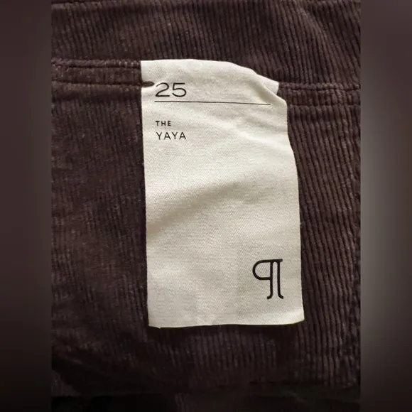 Pilcro Anthropologie Yaya Mid-Rise Flare Corduroy Cocoa Brown 28
