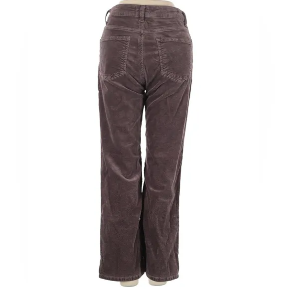 Pilcro Anthropologie Yaya Mid-Rise Flare Corduroy Cocoa Brown 28