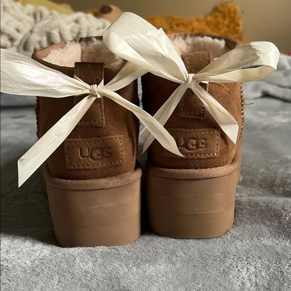 Platform Ugg Boots (bows included)