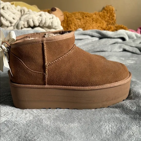 Platform Ugg Boots (bows included)