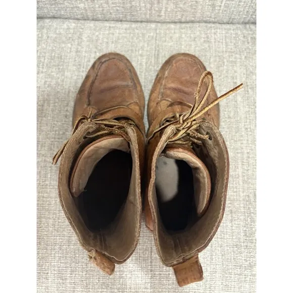 POLO Country RALPH LAUREN Men's 11 D Ranger Leather Buckle Boots Brown