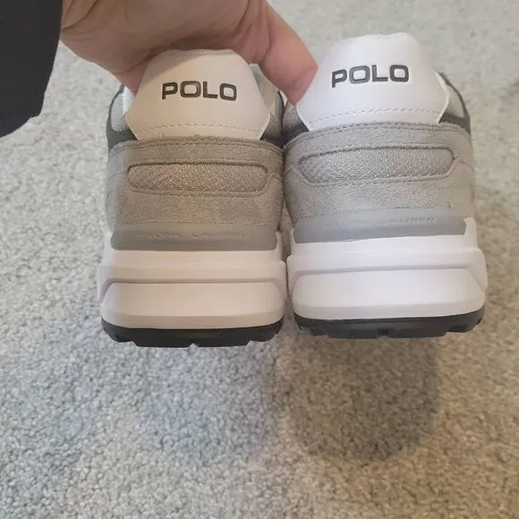 Polo Ralph Lauren Jogger Men's Shoes Sneakers Soft Grey Size 9.5