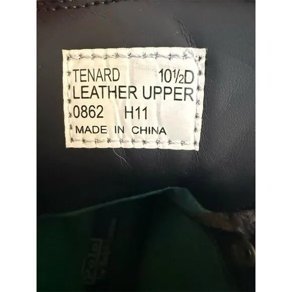 Polo Ralph Lauren Men's Tenard Duck Hiking Leather Boots Brown Size 10.5D