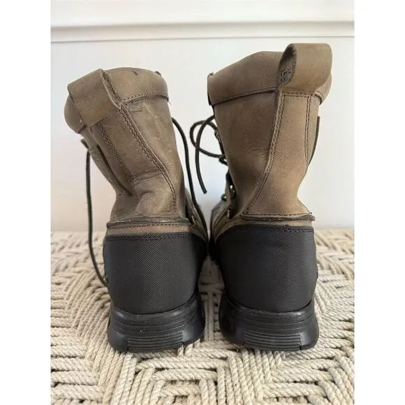 Polo Ralph Lauren Men's Tenard Duck Hiking Leather Boots Brown Size 10.5D