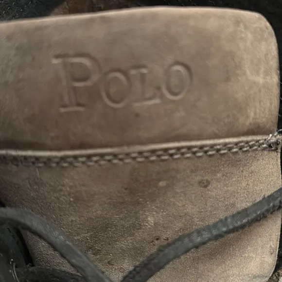 Polo Ralph Lauren Ranger Nubuck Hiker Combat Boots  Ankle Taupe Size 11 D