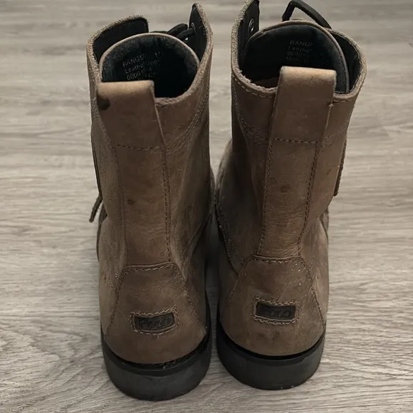 Polo Ralph Lauren Ranger Nubuck Hiker Combat Boots  Ankle Taupe Size 11 D
