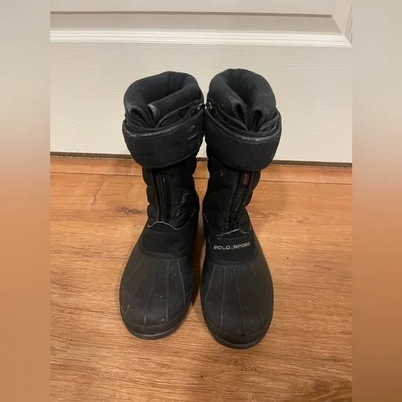 Polo Sport black kids snow boots​​​​