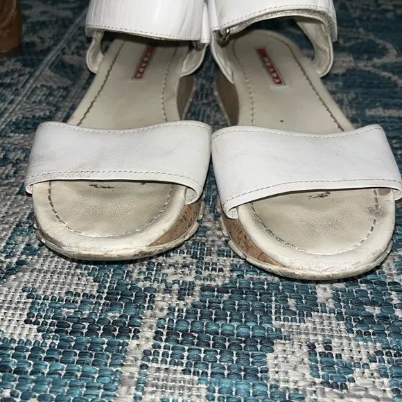•Prada• Cork Sole Sandals