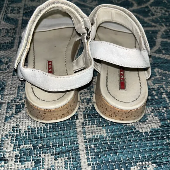•Prada• Cork Sole Sandals
