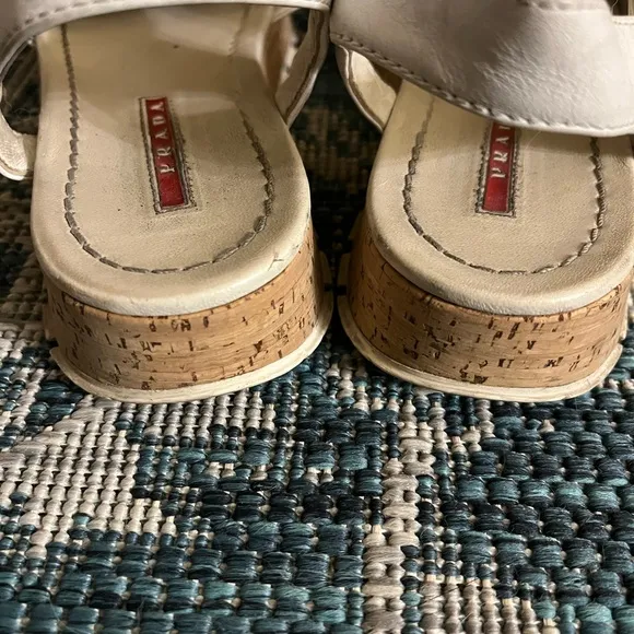 •Prada• Cork Sole Sandals