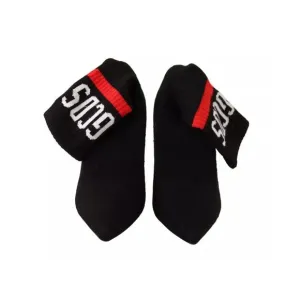 Pre Loved GCDS Logo Ankle Socks Women Black Boots