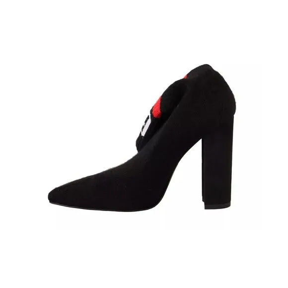 Pre Loved GCDS Logo Ankle Socks Women Black Boots