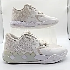 Puma LaMelo Ball MB.01 377368-04 Sneakers Men 6.5 Triple White Basketball Shoes
