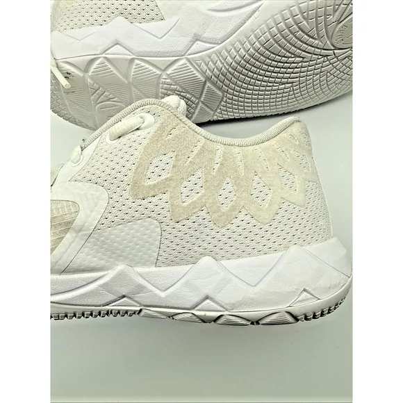 Puma LaMelo Ball MB.01 377368-04 Sneakers Men 6.5 Triple White Basketball Shoes