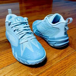 Puma Scoot Zeros Grey Ice/Blue Basketball Shoes Youth Size 5 (309863-01)