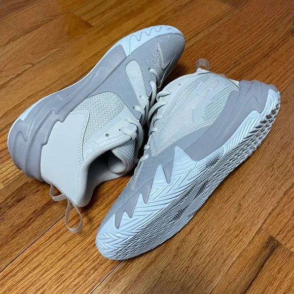 Puma Scoot Zeros Grey Ice/Blue Basketball Shoes Youth Size 5 (309863-01)