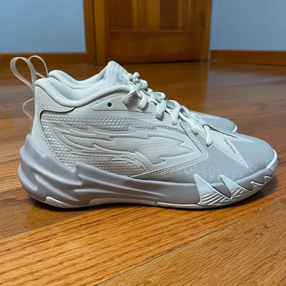 Puma Scoot Zeros Grey Ice/Blue Basketball Shoes Youth Size 5 (309863-01)