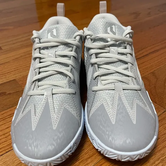 Puma Scoot Zeros Grey Ice/Blue Basketball Shoes Youth Size 5 (309863-01)