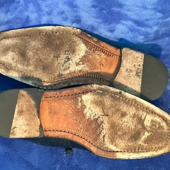 R Martegani Ostrich Leather Men’s Shoes. Size 8. Made in Italy.