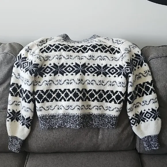 Ralph Lauren Black and White Cardigan Sweater