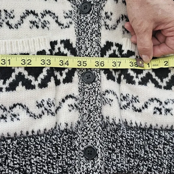 Ralph Lauren Black and White Cardigan Sweater