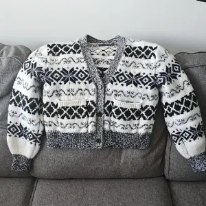 Ralph Lauren Black and White Cardigan Sweater