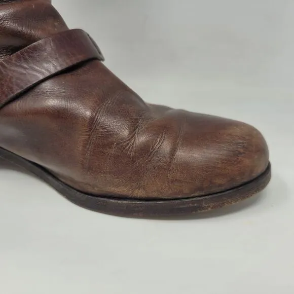 Ralph Lauren Collection Boots Womens 7.5B Brown Leather Riding Equestrian Tall