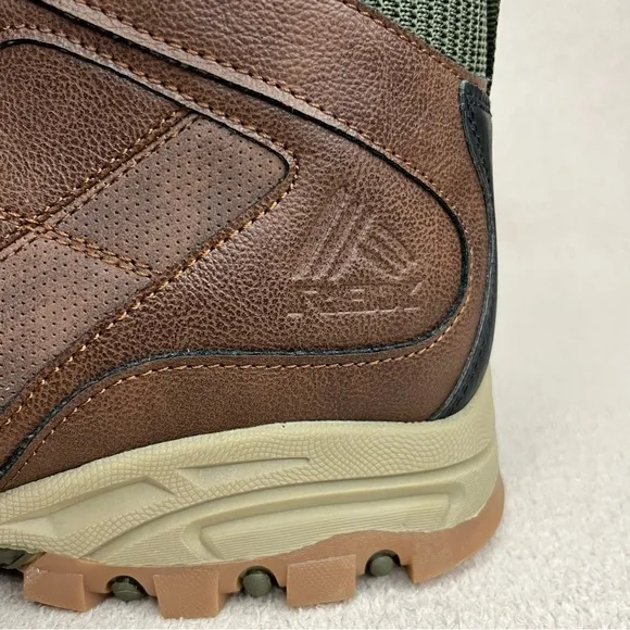 RBX Hiking Boots-Brown Faux Leather-Mens 12-Outdoor-Hiker-Activewear-Backpacking