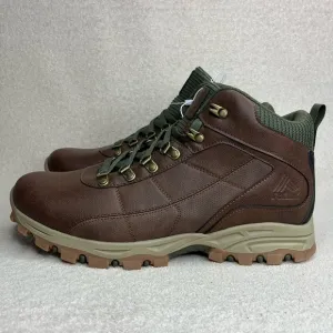 RBX Hiking Boots-Brown Faux Leather-Mens 12-Outdoor-Hiker-Activewear-Backpacking